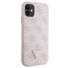 Guess GUHCN61P4TDSCPP Case for iPhone 11 / Xr - Pink Crossbody 4G Metal Logo - Cell phone cases and covers<<<HurtelXML