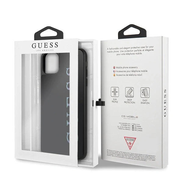 Guess GUHCN65LGMLBK iPhone 11 Pro Max black/black hard case Glitter Logo - Cell phone cases and covers<<<HurtelXML