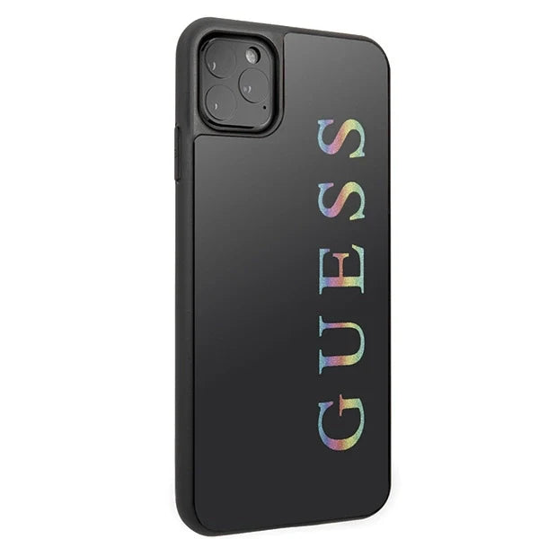 Guess GUHCN65LGMLBK iPhone 11 Pro Max black/black hard case Glitter Logo - Cell phone cases and covers<<<HurtelXML