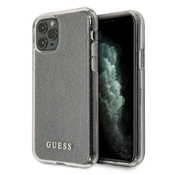 Guess GUHCN65PCGLSI iPhone 11 Pro Max silver/silver hard case Glitter - Cell phone cases and covers<<<HurtelXML