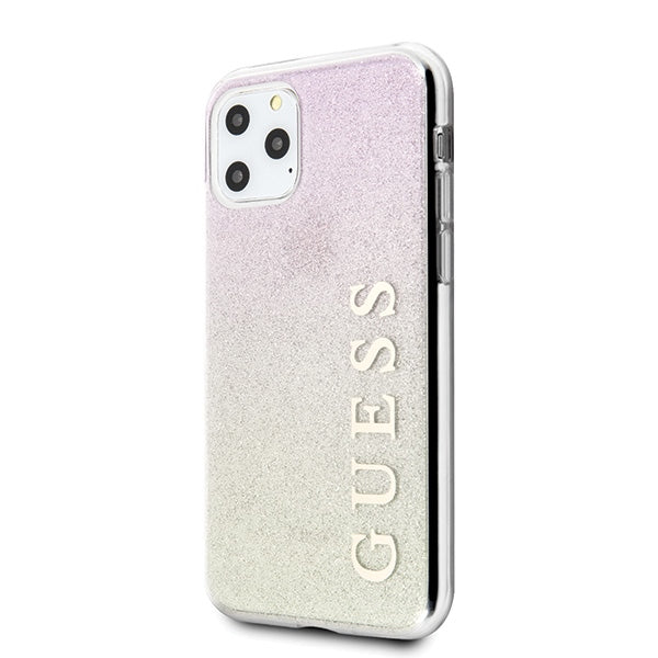 Guess GUHCN65PCUGLGPI iPhone 11 Pro Max rose gold/gold pink hard case Gradient Glitter - Cell phone cases