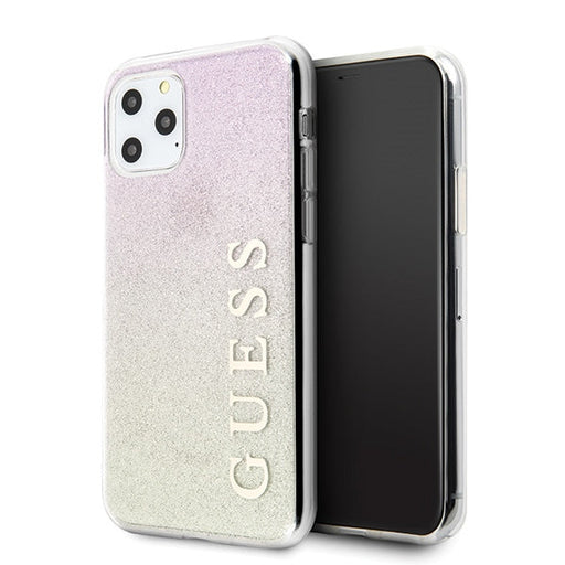 Guess GUHCN65PCUGLGPI iPhone 11 Pro Max rose gold/gold pink hard case Gradient Glitter - Cell phone cases
