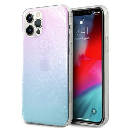 Guess GUHCP12L3D4GGBP iPhone 12 Pro Max 6,7’’ niebiesko-różowy/blue&pink hardcase 4G 3D Pattern Collection - Cell phone