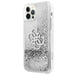 Guess GUHCP12LLG4GSI iPhone 12 Pro Max 6.7’’ silver/silver hardcase 4G Big Liquid Glitter - Cell phone cases