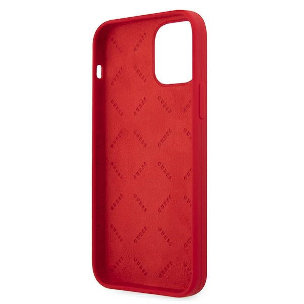 Guess GUHCP12LLSPEWRE iPhone 12 Pro Max 6.7’’ red/red hard case Peony Collection - Cell phone cases