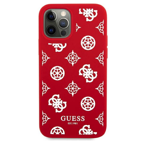 Guess GUHCP12LLSPEWRE iPhone 12 Pro Max 6.7’’ red/red hard case Peony Collection - Cell phone cases