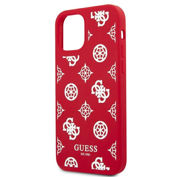 Guess GUHCP12LLSPEWRE iPhone 12 Pro Max 6.7’’ red/red hard case Peony Collection - Cell phone cases