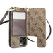 Guess GUHCP12MCB4GB iPhone 12/12 Pro 6.1 ’brown / brown hardcase 4G Crossbody Cardslot - Cell phone cases