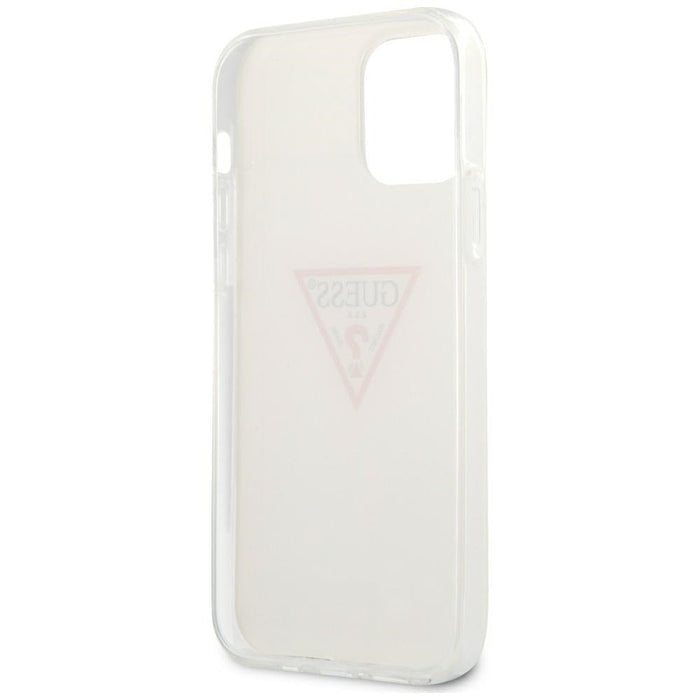 Guess GUHCP12MPCUCTLWH iPhone 12/12 Pro 6.1’’ white/white hardcase Triangle Collection - Cell phone cases