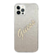 Guess GUHCP12MPCUGLSGO iPhone 12/12 Pro 6.1’’ gold/gold hardcase Glitter Gradient Script - Cell phone cases