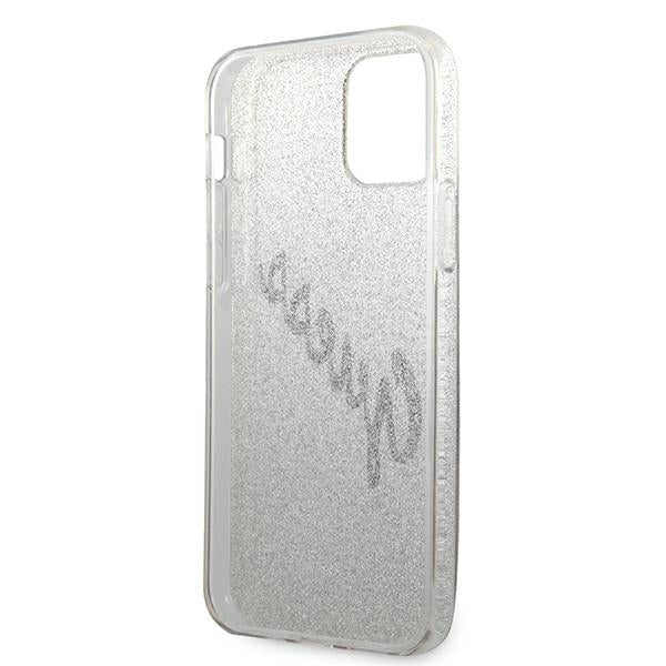 Guess GUHCP12MPCUGLSGO iPhone 12/12 Pro 6.1’’ gold/gold hardcase Glitter Gradient Script - Cell phone cases