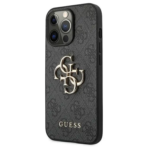 Guess GUHCP13L4GMGGR iPhone 13 Pro / 13 6.1’’ grey/grey hardcase 4G Big Metal Logo - Cell phone cases