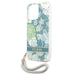 Guess GUHCP13LHFLSN iPhone 13 Pro / 13 6.1’’ green/green hardcase Flower Strap - Cell phone cases and covers<<<HurtelXML