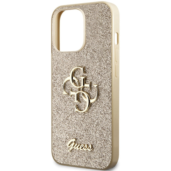 Guess GUHCP13LHG4SGD case for iPhone 13 Pro / 13 - gold Glitter Script Big 4G - Cell phone cases and covers<<<HurtelXML