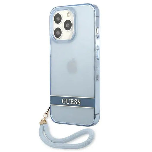 Guess GUHCP13LHTSGSB iPhone 13 Pro / 13 6,1 ’blue / blue hardcase Translucent Stap - Cell phone cases