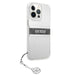 Guess GUHCP13LKB4GGR iPhone 13 Pro / 13 6,1’’ Transparent hardcase 4G Grey Strap Charm - Cell phone cases