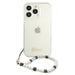Guess GUHCP13LKPSWH iPhone 13 Pro / 13 6.1’’ Transparent Hardcase White Pearl - Cell phone cases and covers<<<HurtelXML