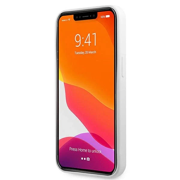 Guess GUHCP13LLS4GGWH iPhone 13 Pro / 13 6,1’’ biały/white hard case Silicone 4G Logo - Cell phone cases