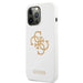 Guess GUHCP13LLS4GGWH iPhone 13 Pro / 13 6,1’’ biały/white hard case Silicone 4G Logo - Cell phone cases