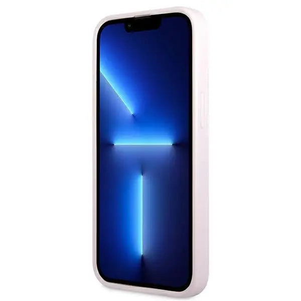 Guess GUHCP13LPSASBPU iPhone 13 Pro / 13 6.1’’ purple/purple Saffiano Hot Stamp & Metal Logo - Cell phone cases