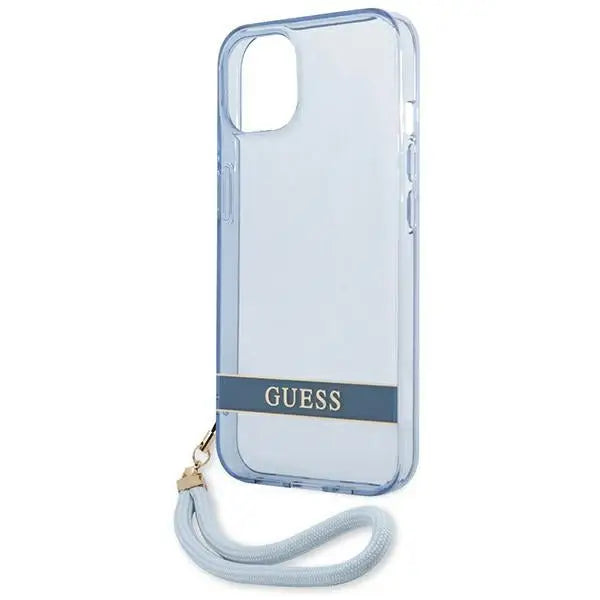 Guess GUHCP13MHTSGSB iPhone 13 6.1 ’blue / blue hardcase Translucent Stap - Cell phone cases and covers<<<HurtelXML