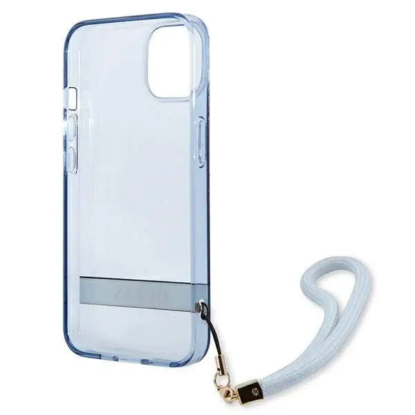 Guess GUHCP13MHTSGSB iPhone 13 6.1 ’blue / blue hardcase Translucent Stap - Cell phone cases and covers<<<HurtelXML