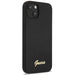 Guess GUHCP13MLSLMGBK iPhone 13 6.1’’ black/black hardcase Silicone Script Gold Logo - Cell phone cases