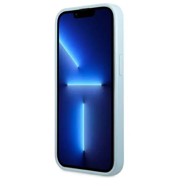Guess GUHCP13MPS4MB iPhone 13 6.1’’ blue/blue hardcase Saffiano 4G Small Metal Logo - Cell phone cases