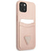 Guess GUHCP13MPSATPP iPhone 13 6.1 ’pink / pink hardcase SaffianoTriangle Logo Cardslot - Cell phone cases
