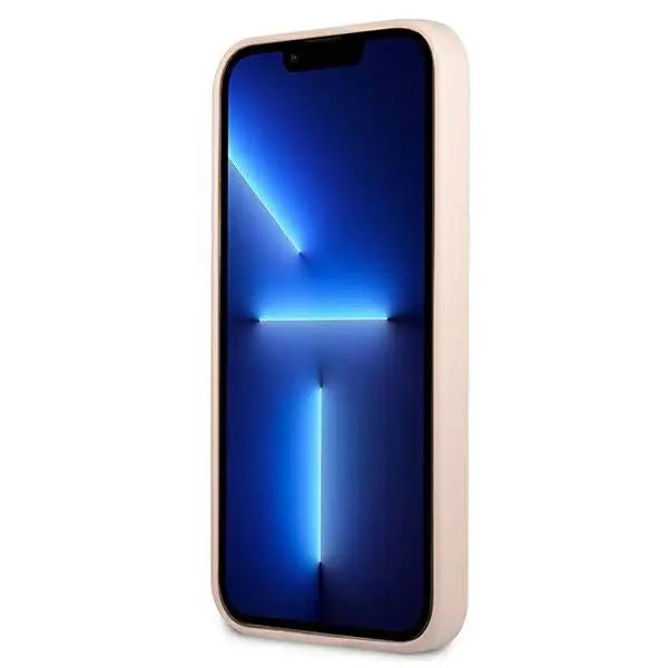 Guess GUHCP13MSLTGP iPhone 13 6.1’’ pink/pink hardcase Silicone Triangle - Cell phone cases and covers<<<HurtelXML