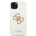 Guess GUHCP13SLS4GGWH iPhone 13 mini 5.4’’ white/white hard case Silicone 4G Logo - Cell phone cases