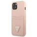 Guess GUHCP13SPSATPP iPhone 13 mini 5,4 ’pink / pink hardcase SaffianoTriangle Logo Cardslot - Cell phone cases