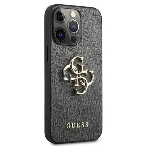 Guess GUHCP13X4GMGGR iPhone 13 Pro Max 6.7’’ grey/grey hardcase 4G Big Metal Logo - Cell phone cases