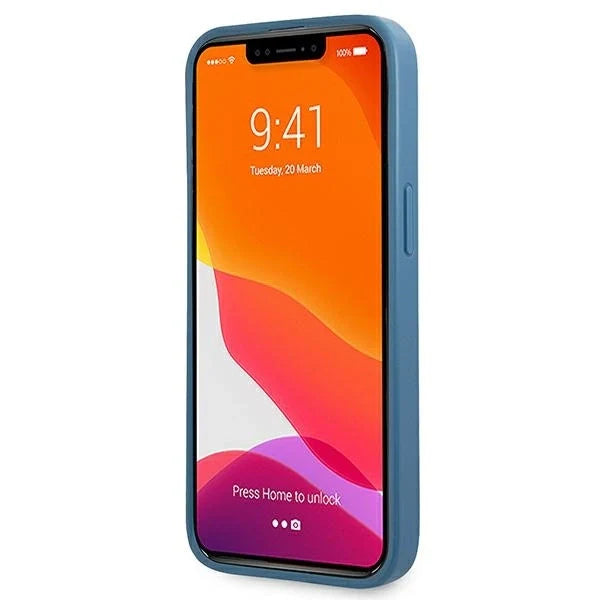 Guess GUHCP13X4GMRBL iPhone 13 Pro Max 6,7’’ niebieski/blue hardcase 4G with ring stand - Cell phone cases