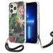 Guess GUHCP13XHFLSB iPhone 13 Pro Max 6.7’’ blue/blue hardcase Flower Strap - Cell phone cases and covers<<<HurtelXML