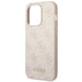 Guess GUHCP14LG4GFPI iPhone 14 Pro 6,1’’ różowy/pink hard case 4G Metal Gold Logo - Cell phone cases
