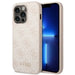 Guess GUHCP14LG4GFPI iPhone 14 Pro 6,1’’ różowy/pink hard case 4G Metal Gold Logo - Cell phone cases
