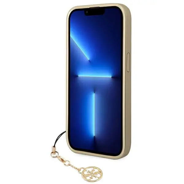 Guess GUHCP14LGF4GBR iPhone 14 Pro 6.1 ’brown / brown hardcase 4G Charms Collection - Cell phone cases