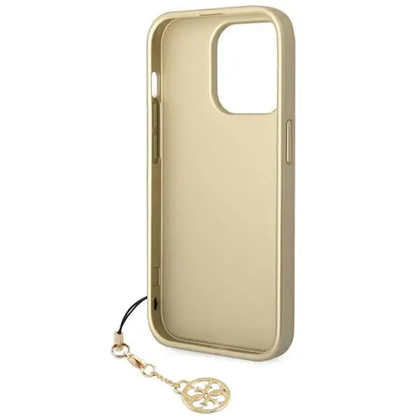 Guess GUHCP14LGF4GBR iPhone 14 Pro 6.1 ’brown / brown hardcase 4G Charms Collection - Cell phone cases