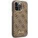 Guess GUHCP14LHG4SHW iPhone 14 Pro 6.1 ’brown / brown hard case 4G Vintage Gold Logo - Cell phone cases