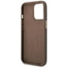 Guess GUHCP14LHG4SHW iPhone 14 Pro 6.1 ’brown / brown hard case 4G Vintage Gold Logo - Cell phone cases