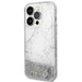 Guess GUHCP14LLCSGSGH iPhone 14 Pro 6.1’’ white/white hardcase Liquid Glitter Marble - Cell phone cases