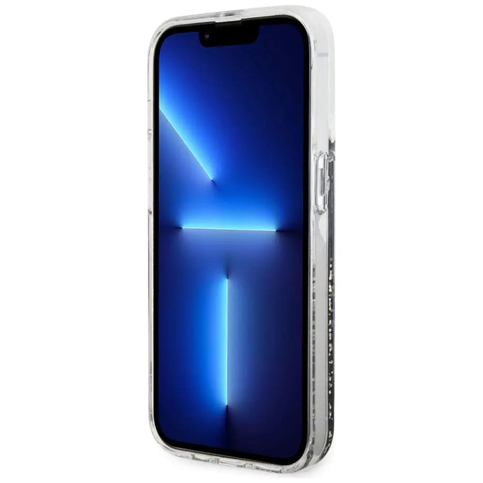 Guess GUHCP14LLCSGSGK iPhone 14 Pro 6.1’’ black/black hardcase Liquid Glitter Marble - Cell phone cases