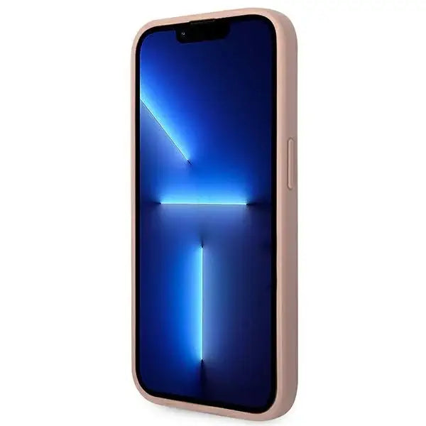 Guess GUHCP14LPSASBPI iPhone 14 Pro 6,1’’ różowy/pink Saffiano Strap - Cell phone cases and covers<<<HurtelXML
