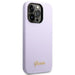 Guess GUHCP14LSLSMU iPhone 14 Pro 6.1’’ purple/purple hard case Silicone Vintage Gold Logo - Cell phone cases