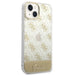 Guess GUHCP14MHG4MHG iPhone 14 Plus 6.7 ’gold / gold hardcase 4G Pattern Script - Cell phone cases