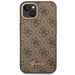 Guess GUHCP14MHG4SHW iPhone 14 Plus 6.7 ’brown / brown hard case 4G Vintage Gold Logo - Cell phone cases