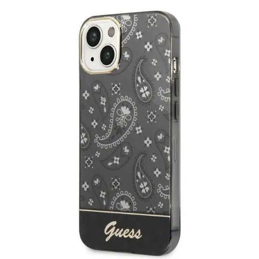 Guess GUHCP14MHGBNHK iPhone 14 Plus 6.7’’ black/black hardcase Bandana Paisley - Cell phone cases and covers<<<HurtelXML