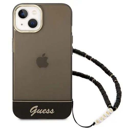Guess GUHCP14MHGCOHK iPhone 14 Plus 6,7 ’black / black hardcase Translucent Pearl Strap - Cell phone cases