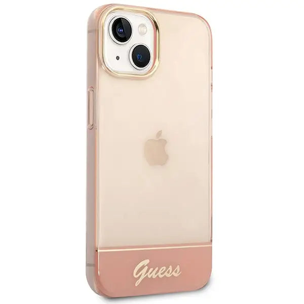 Guess GUHCP14MHGCOP iPhone 14 Plus 6.7 ’pink / pink hardcase Translucent - Cell phone cases and covers<<<HurtelXML